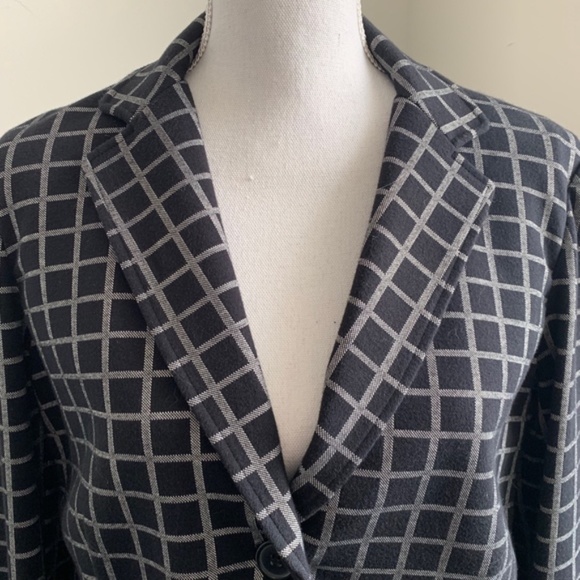 Weekend MaxMara XXL Windowpane Plaid Blazer EUC - Picture 3 of 8